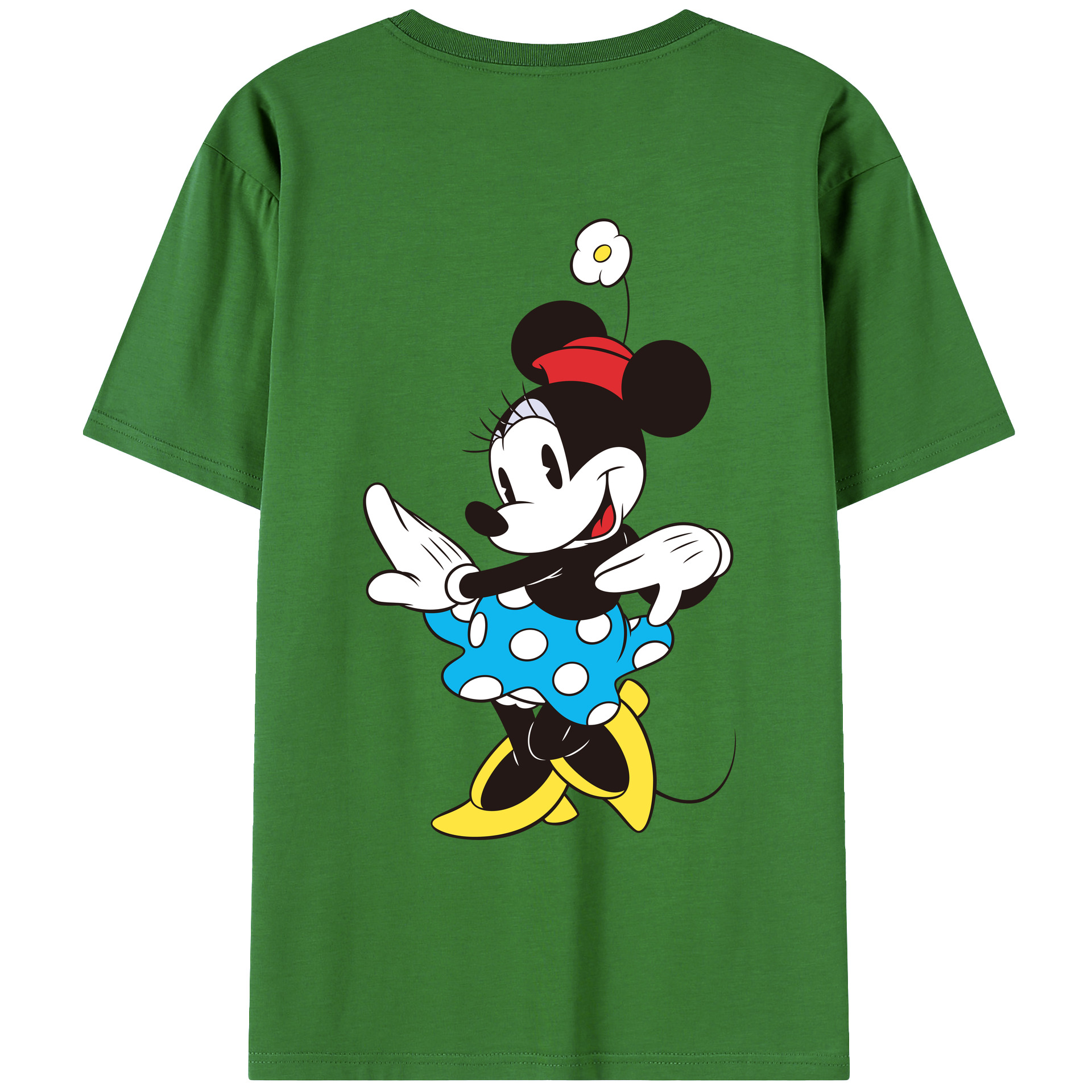 （画像用） ミッキーマウス Mickey Mouse レディース半袖Tシャツ(バックプリント)